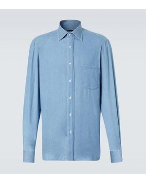 Rubinacci Denim Shirt - Blue