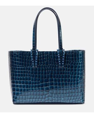 Christian Louboutin Shopper Cabata Small Aus Leder - Blau