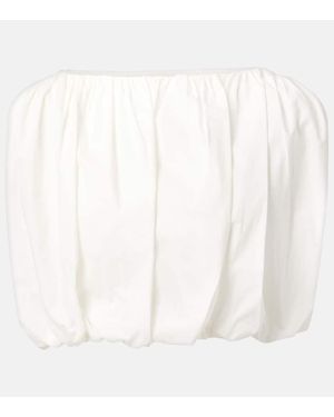 Adriana Degreas Top Cropped Inamorata - Bianco