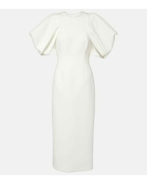 ROKSANDA Bridal Calita Crepe Midi Dress - White