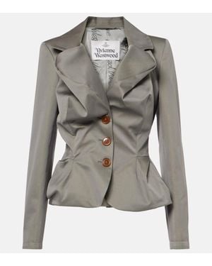 Vivienne Westwood Drunken Cotton Jacket - Gray