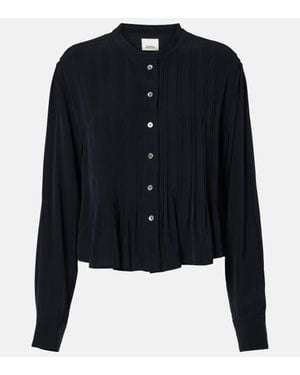 Isabel Marant Adzara Chiffon Blouse - Blue