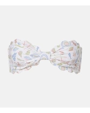 Marysia Swim Top De Bikini Bandeau Antibes - Blanco