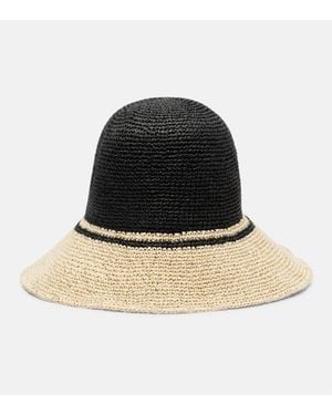 TOTEME Straw Sun Hat - Black
