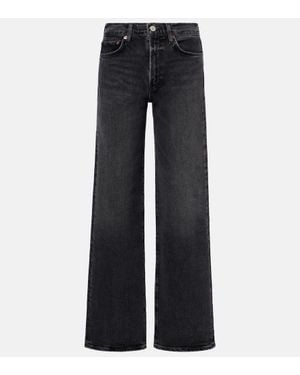 Agolde Jean Droit Harper A Taille Mi-Haute - Bleu