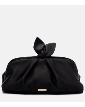 Aquazzura Clutch Bow Tie Small - Nero
