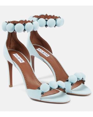 Alaïa ‘La Bombe 90’ Heeled Sandals, Light - Blue