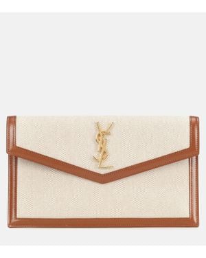 Saint Laurent Clutch Uptown - Neutro