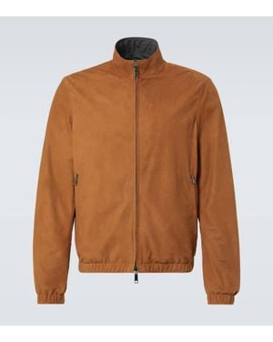 ZEGNA Giacca Blouson Reversibile - Marrone
