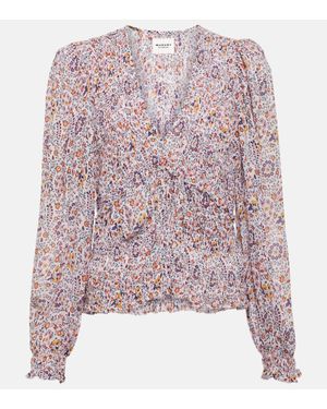 Isabel Marant Blusa Nibel Con Stampa - Rosa
