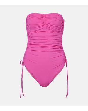 Melissa Odabash Sydney Ruched Swimsuit - Pink