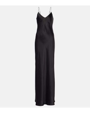 Nili Lotan Silk Maxi Dress - Black