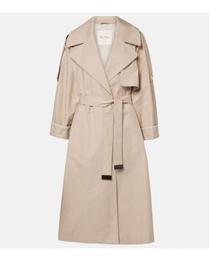 トレンチコート MAX MARA SALSA OVERSIZE TRENCH COAT IN JACQUARD Max Mara Salsa Oversize Jacquard Fabric Trench With Mosaic