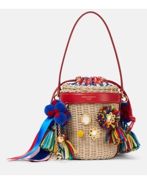 Dolce & Gabbana Taormina Carla Medium Bucket Bag - Red