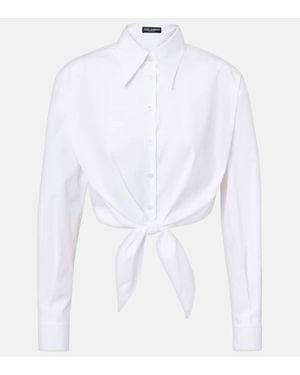 Dolce & Gabbana Top De Algodon - Blanco