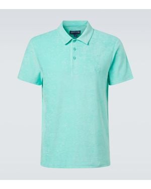 Vilebrequin Polohemd Phoenix Aus Frottee - Blau