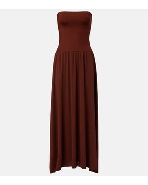 Eres Oda Pleated Maxi Dress - Purple
