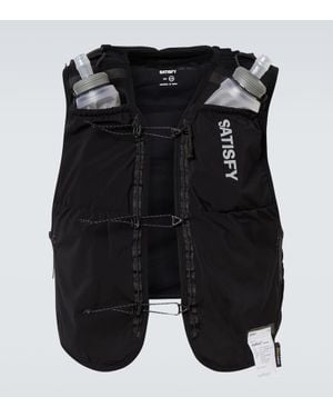 Satisfy X Hydrapak Set Aus Weste Und Zwei Trinkflaschen - Schwarz
