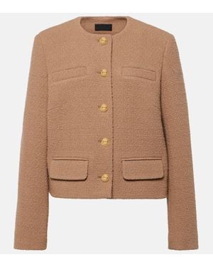 Nili Lotan Paige Tweed Boucle Jacket - Brown