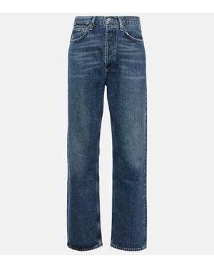 Agolde '90S Mid-Rise Straight Jeans - Blue