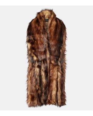 Simone Rocha Bufanda De Pelo Sintetico - Marrón