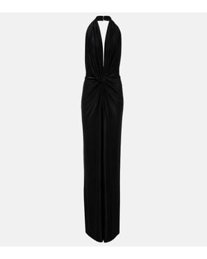 Costarellos Halterneck Jersey Jumpsuit - Black