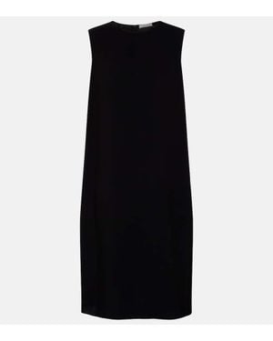 The Row Crepe Palau Dress in Black | Lyst