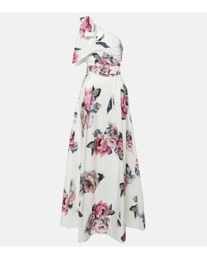 Rebecca Vallance Bridal Aveline Floral Taffeta Gown - White