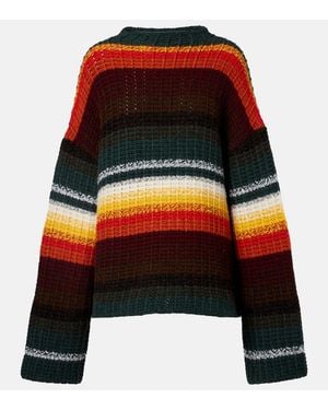 KHAITE Yanis Striped Cashmere Jumper - Multicolour