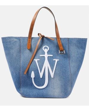 JW Anderson Tote Cabas aus Denim - Blau