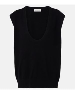 Extreme Cashmere Pullunder N°423 Lord Aus Einem Kaschmirgemisch - Schwarz