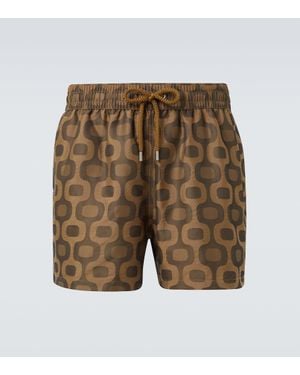 Frescobol Carioca Bedruckte Badehose Rio Sport - Natur
