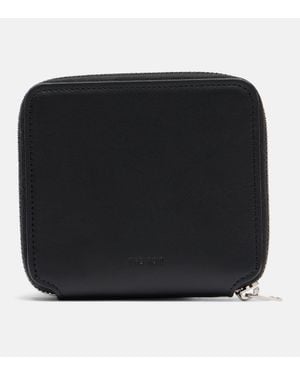 The Row Portefeuille Small En Cuir - Noir
