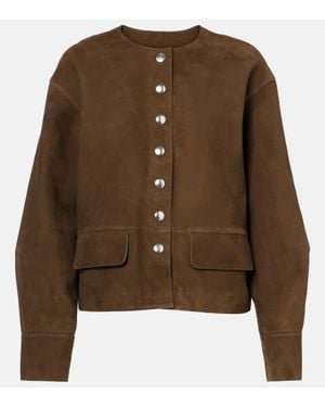 Proenza Schouler Robin Suede Jacket - Brown