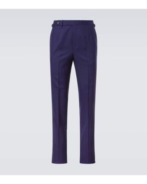 dunhill Wool Suit Trousers - Blue