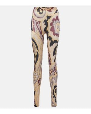 Wolford X Etro Baroque Paisley Leggings - Natural
