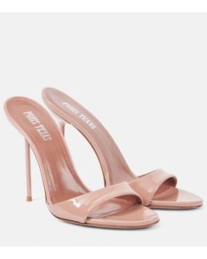 Paris Texas Lidia 105 Patent Leather Mules - Pink