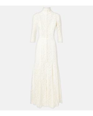 Costarellos Lace Gown - White