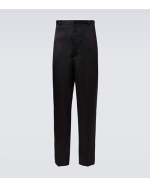 Jil Sander High-Rise Straight Pants - Black