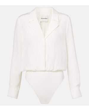 Roland Mouret Body Aus Seide - Weiß