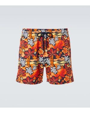 Vilebrequin Costume Da Bagno Con Stampa - Rosso
