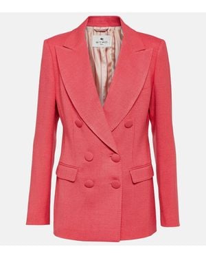 Etro Double-Breasted Jacket - Red