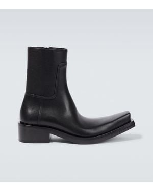 Balenciaga Santiago Leather Boots - Black