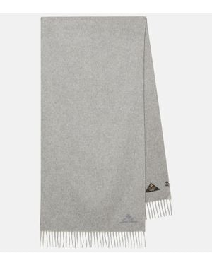Loro Piana Echarpe Grande Unita En Cachemire - Gris