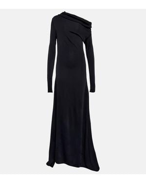 Ferragamo Robe Aus Jersey - Blau
