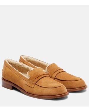 Paris Texas Loafers Dylan Aus Veloursleder - Braun