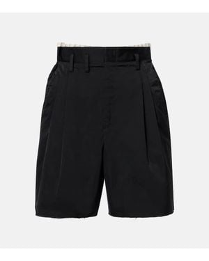 ショートパンツ MAISON MARGIELA Women Shorts  Burmudas S51KA0572 M35141859 Black Double-Layered Bermuda Shorts | MAISON MARGIELA - Antonia