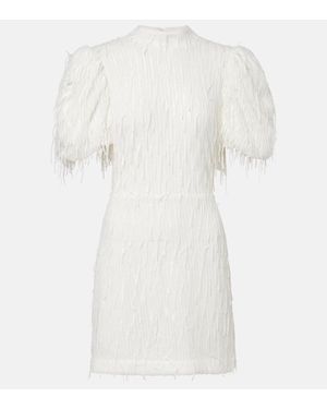 ROTATE BIRGER CHRISTENSEN Bridal Sequined Puff-Sleeve Gown