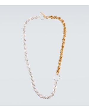 Jil Sander Chain Necklace - White