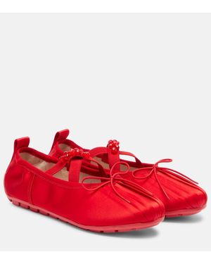 Simone Rocha Tinsel Grip Ballet Flats in Black | Lyst